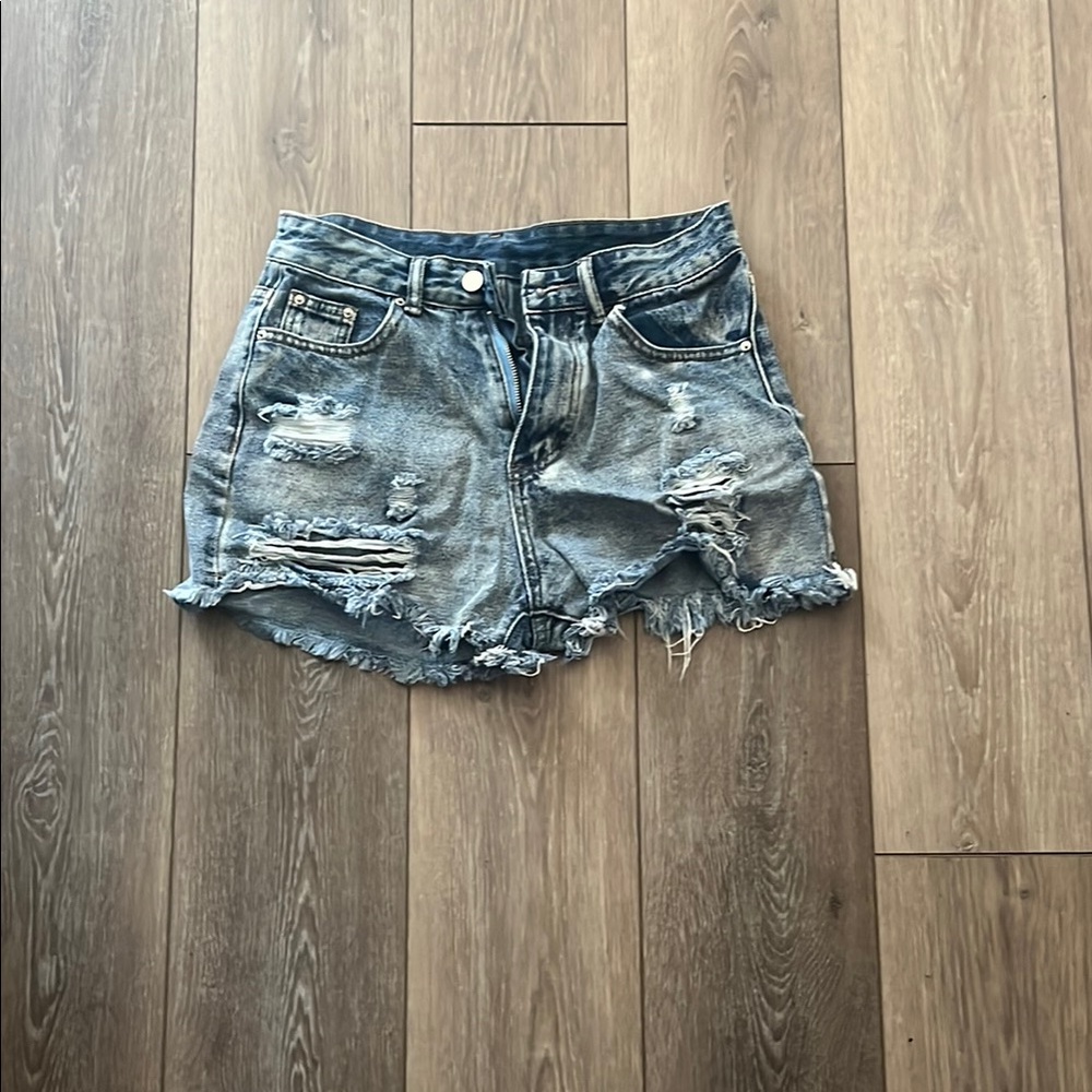 Distressed Denim Women's Shorts